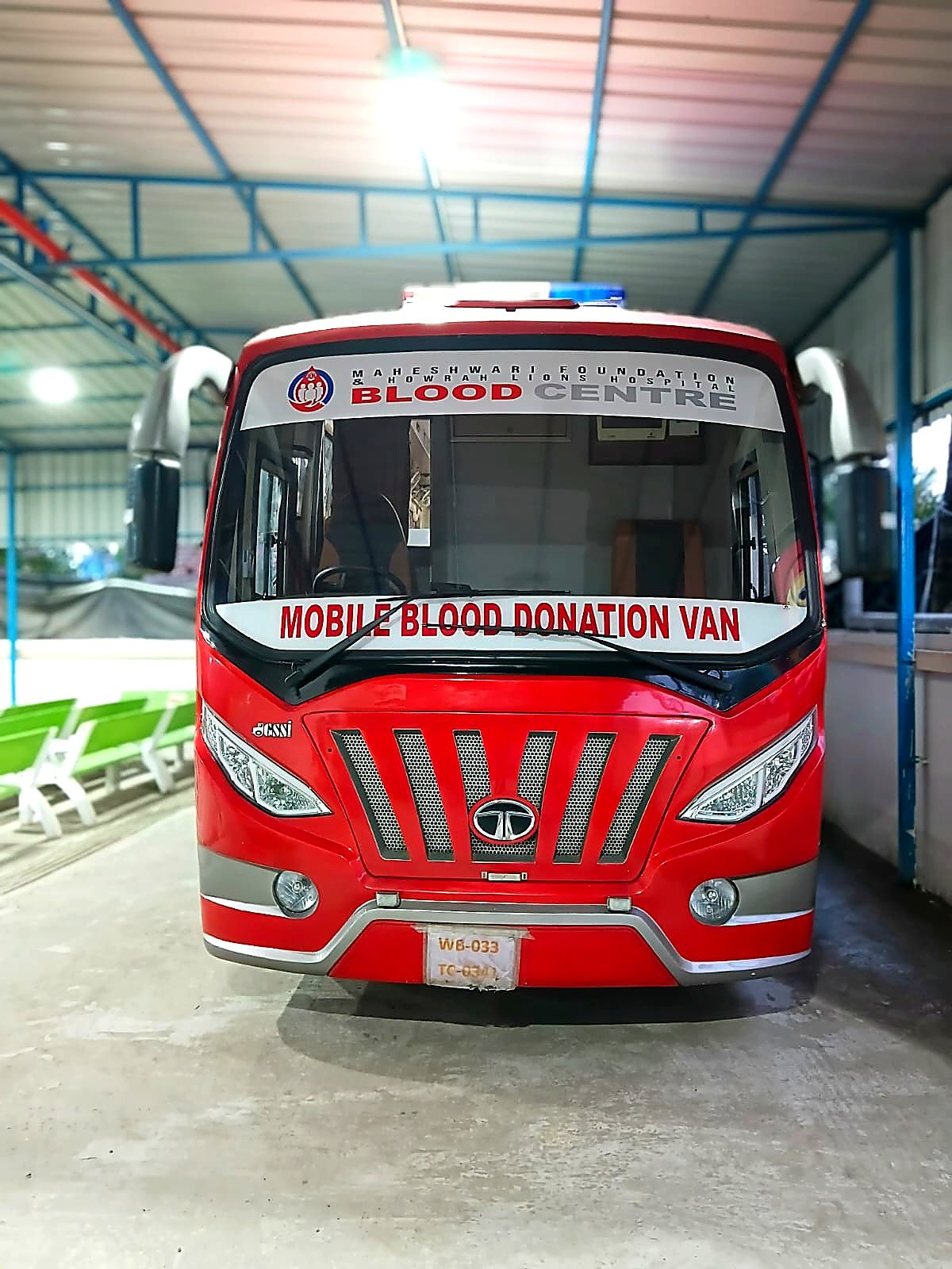 Mobile Blood Van Side View